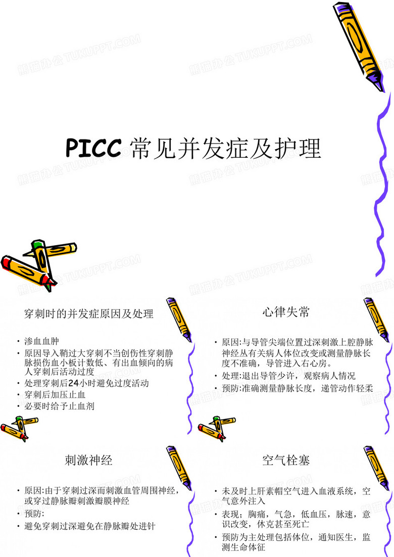 PICC并发症