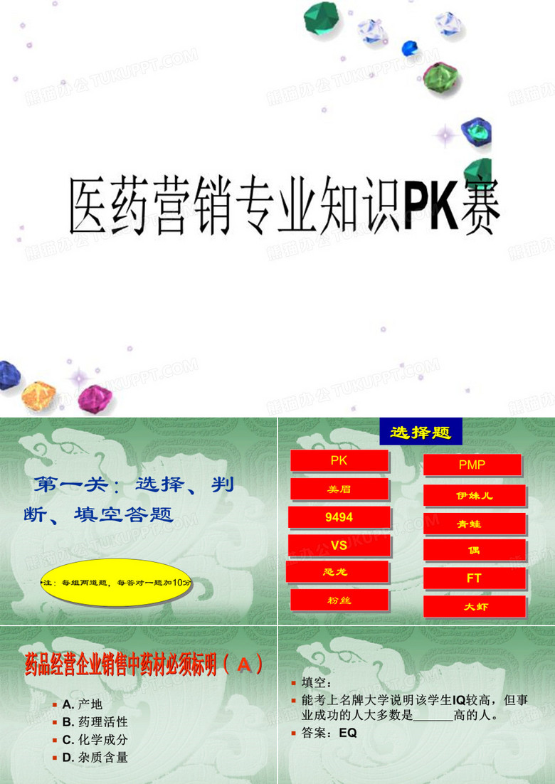 医药营销专业知识PK赛