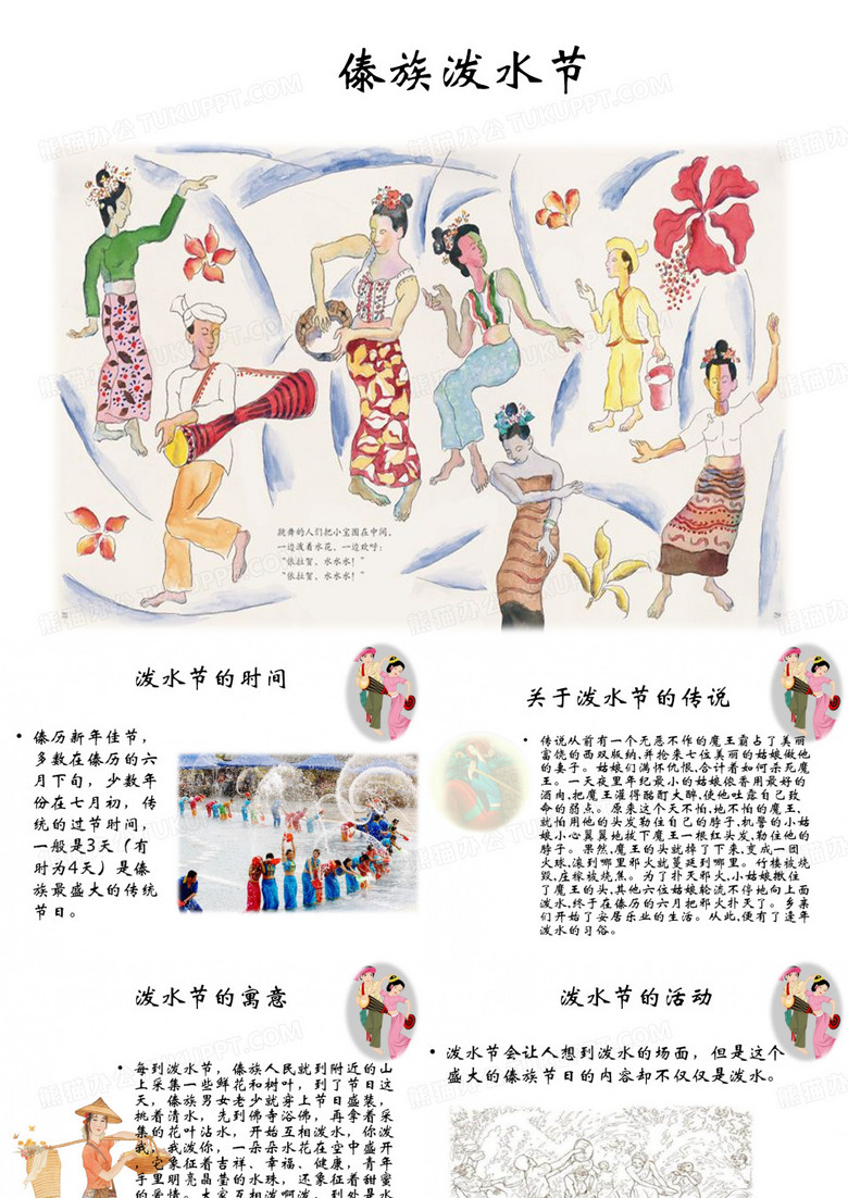 傣族的泼水节ppt