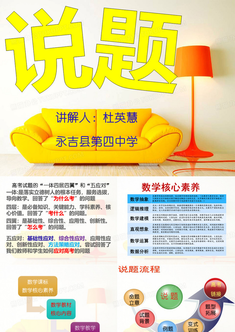 说题(有关高中一道数学题的说题)