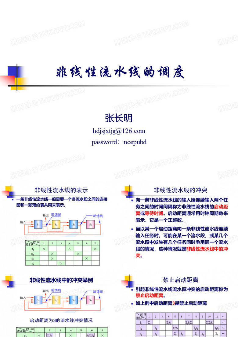 非线性流水线调度