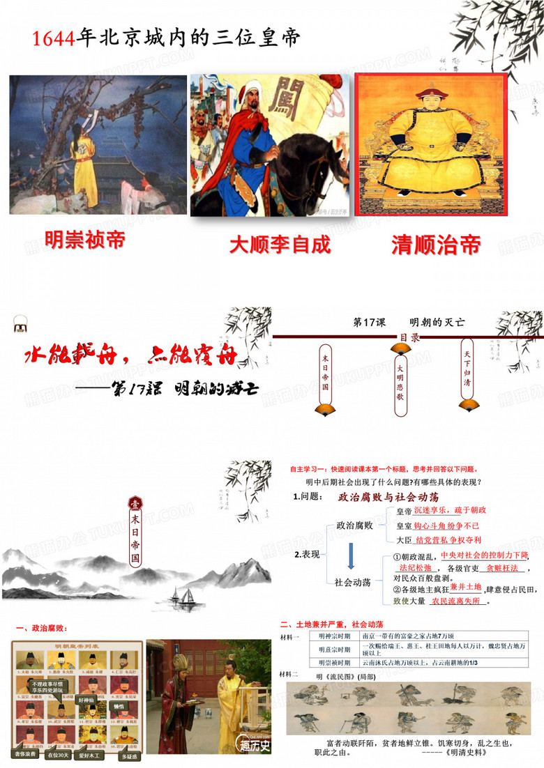 明朝的灭亡