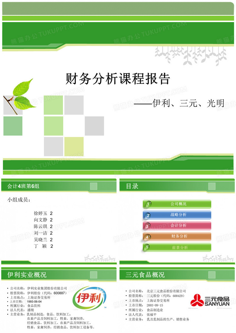伊利财务分析