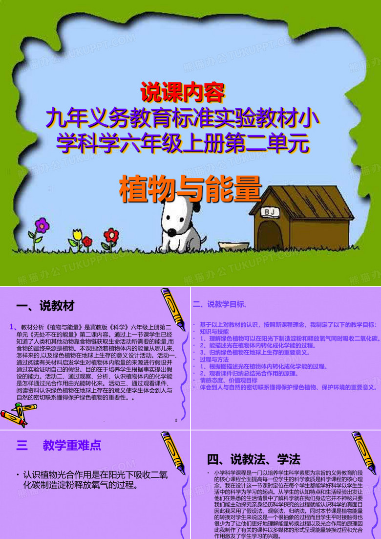 小学科学说课PPT课件