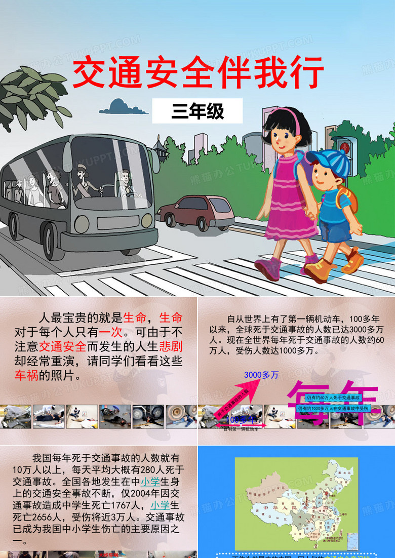 学生安全 交通安全伴我行PPT