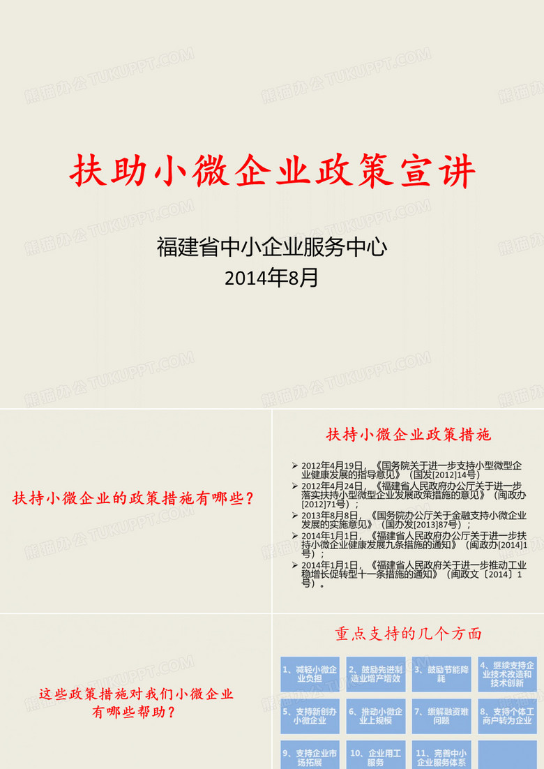 扶助小微企业政策宣讲.ppt