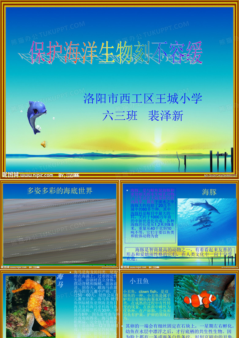 保护海洋生物