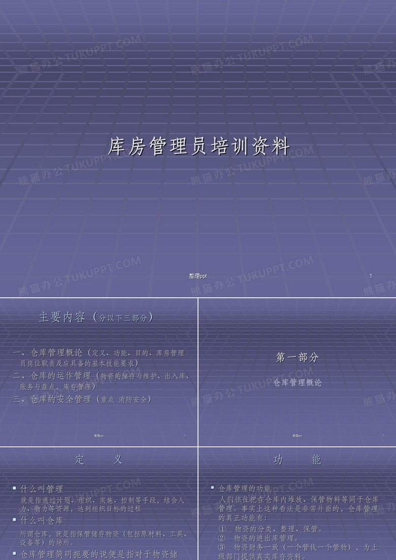库房管理培训