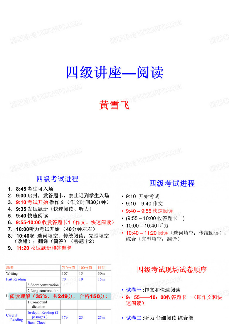 四级讲座