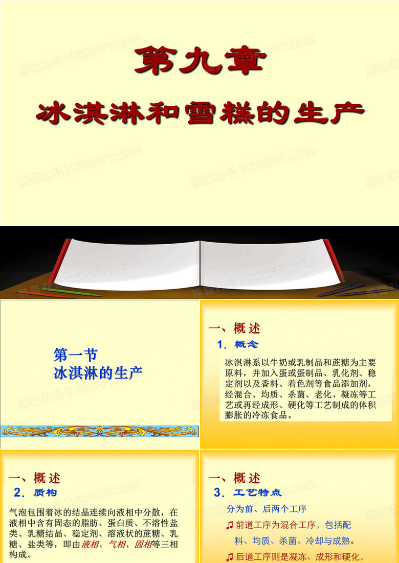 冰淇淋和雪糕的生产