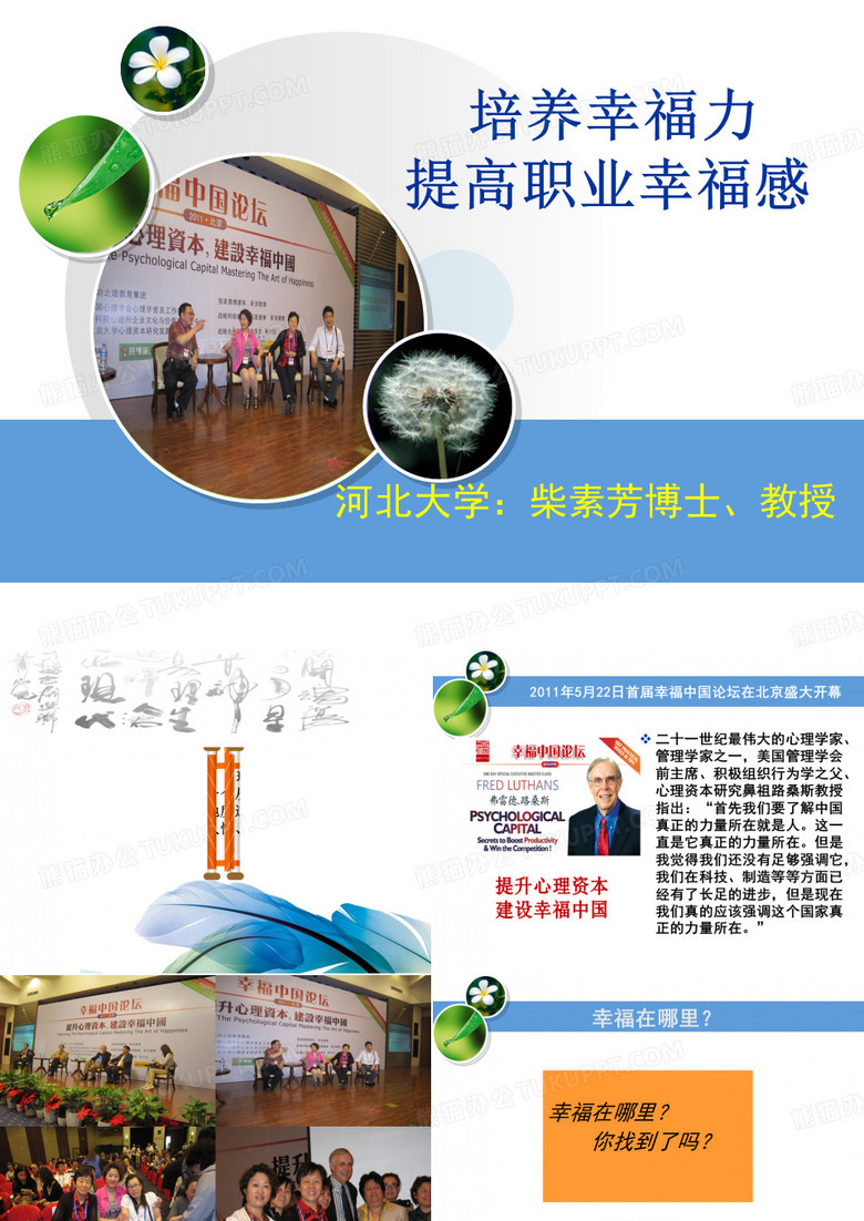 幸福力与职业幸福感