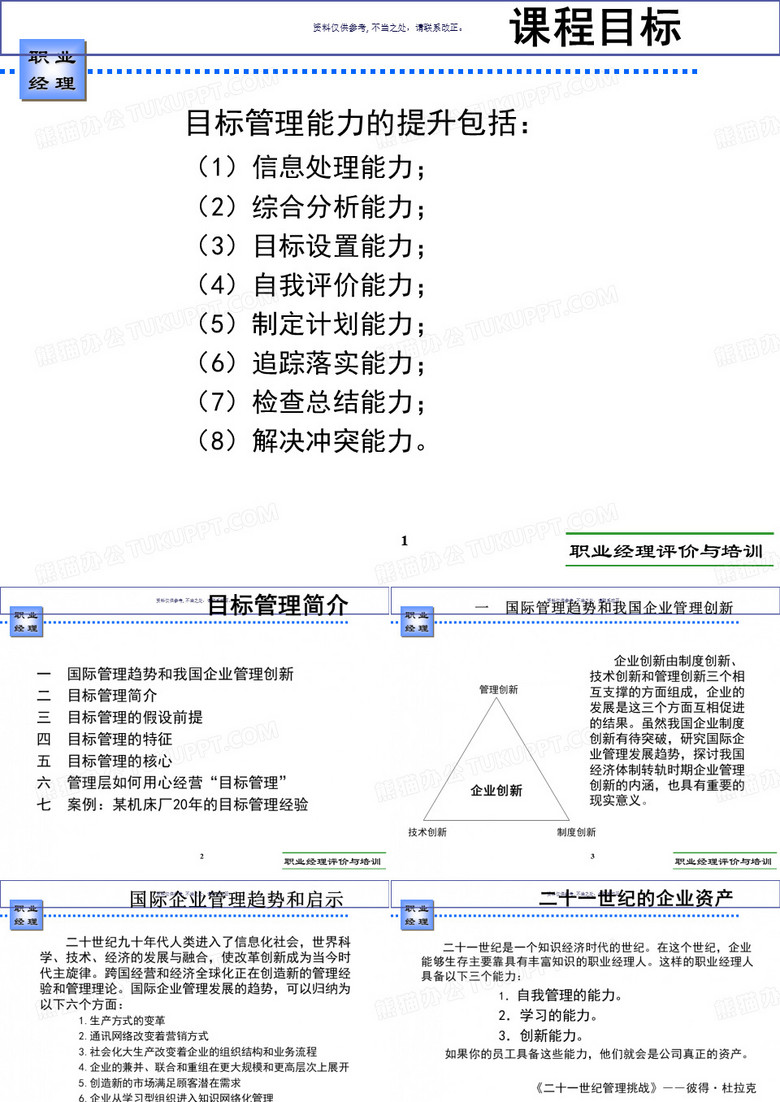 医疗行业企业目标管理能力培训