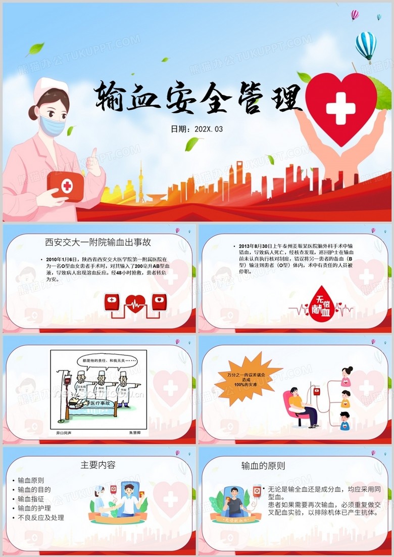 医院输血安全管理培训PPT模板