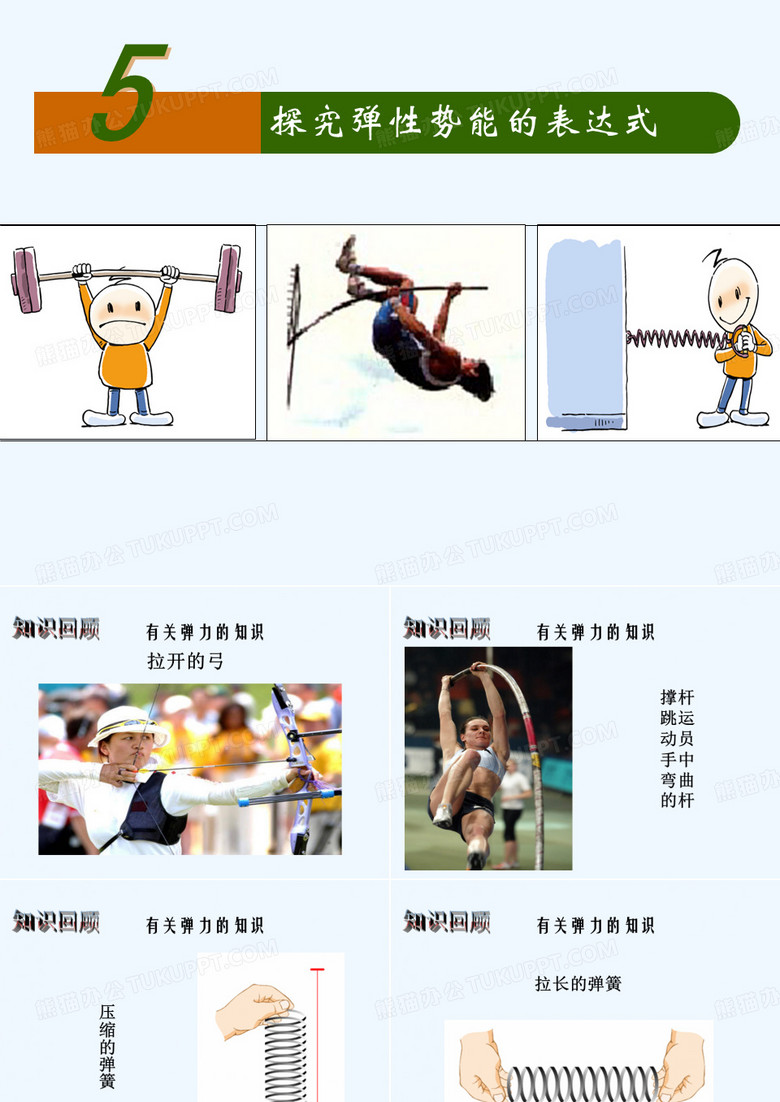 2013-2014学年高一人教版物理必修二同步课件 第7章 第5节 探究弹性势能的表达式