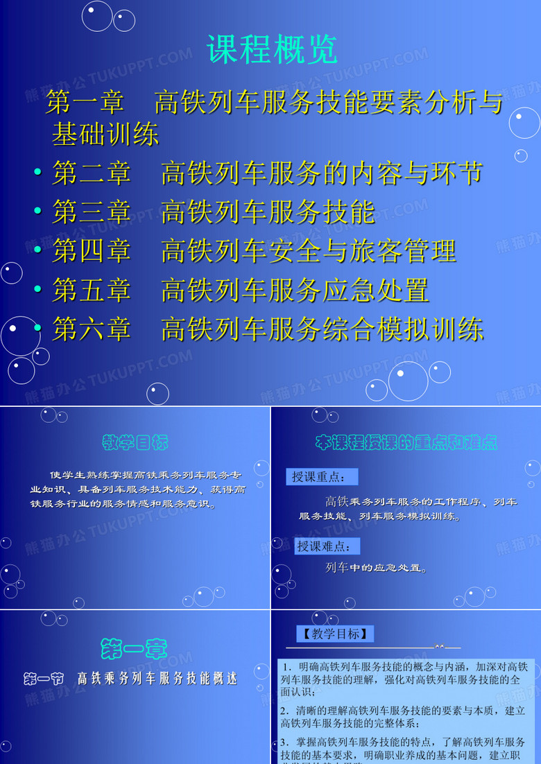 焦作工贸职业学院精品课程《高铁乘务列车服务》PPT