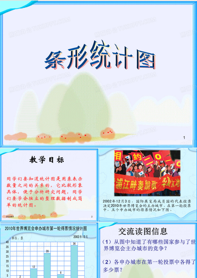 四年级数学上册 《条形统计图》ppt课件