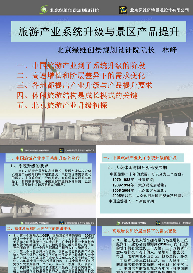 旅游产业系统升级与景区产品提升