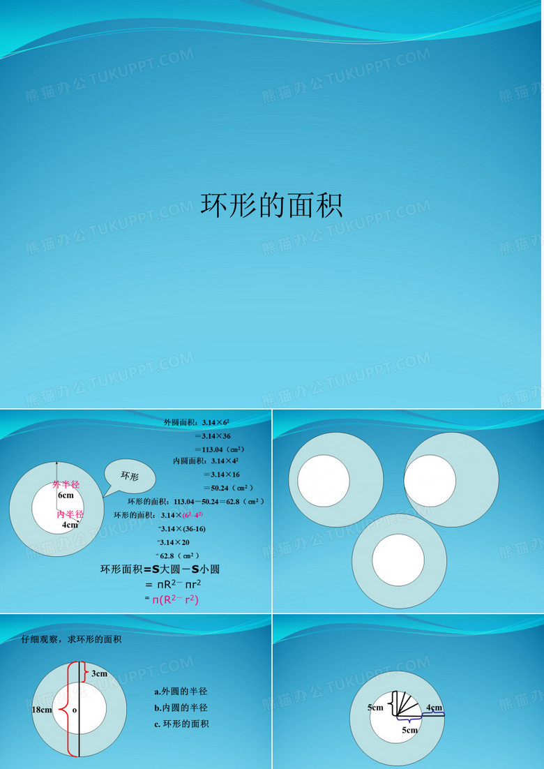 环形的面积