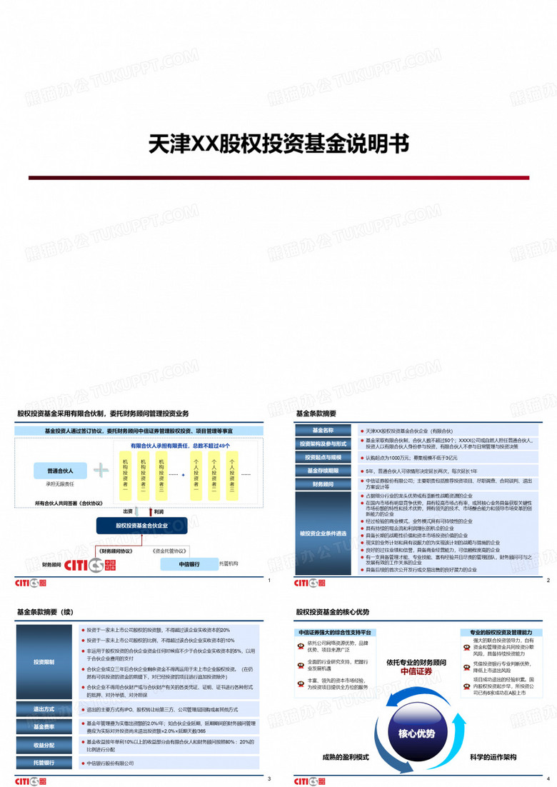 XX基金路演推介