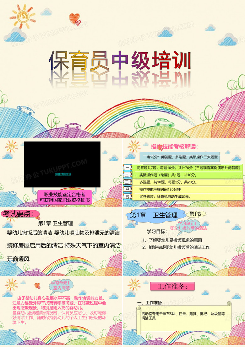 2020学年度保育员中级培训课件幼儿园
