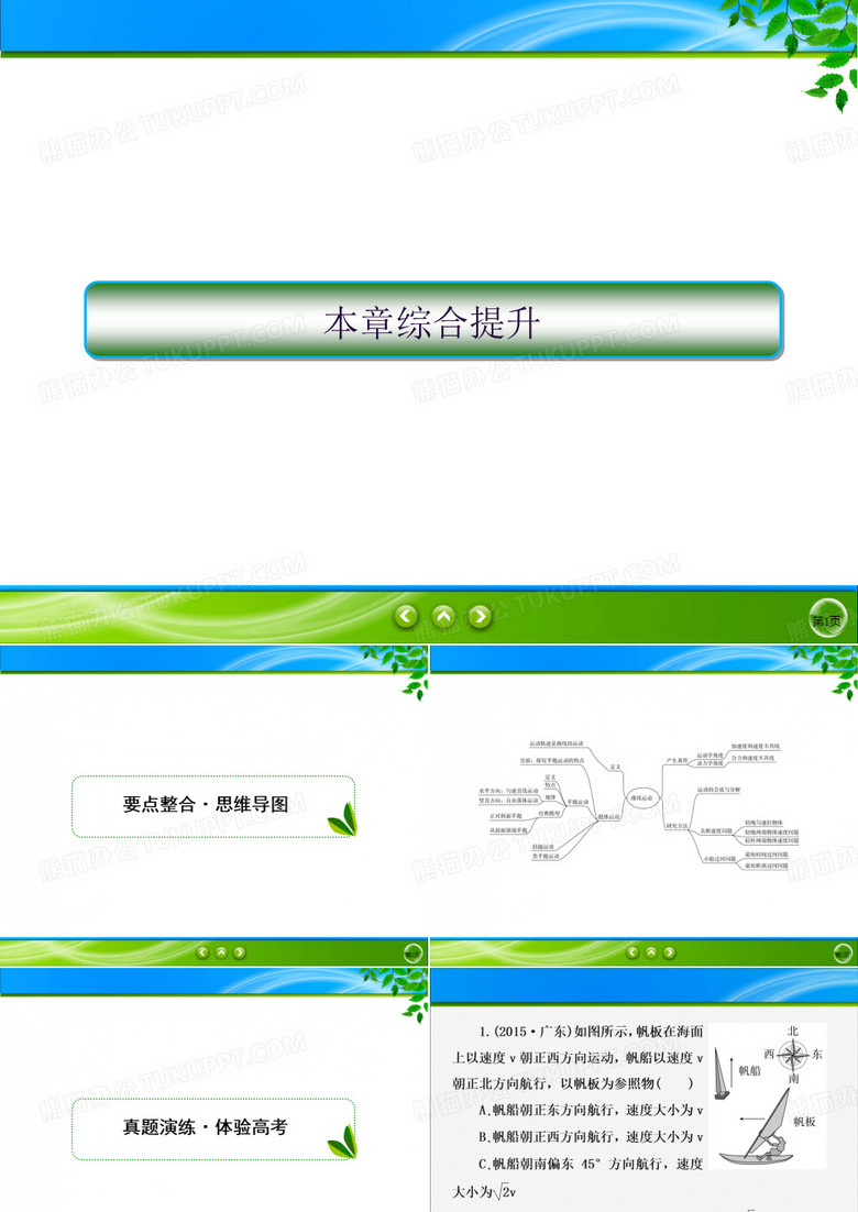 人教版必修第二册课件第五章抛体运动提升(共38张PPT)