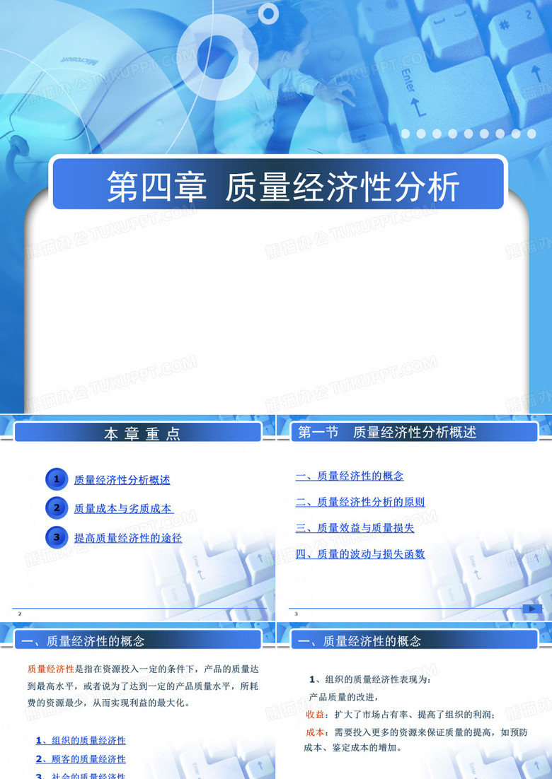第四章  质量经济性分析