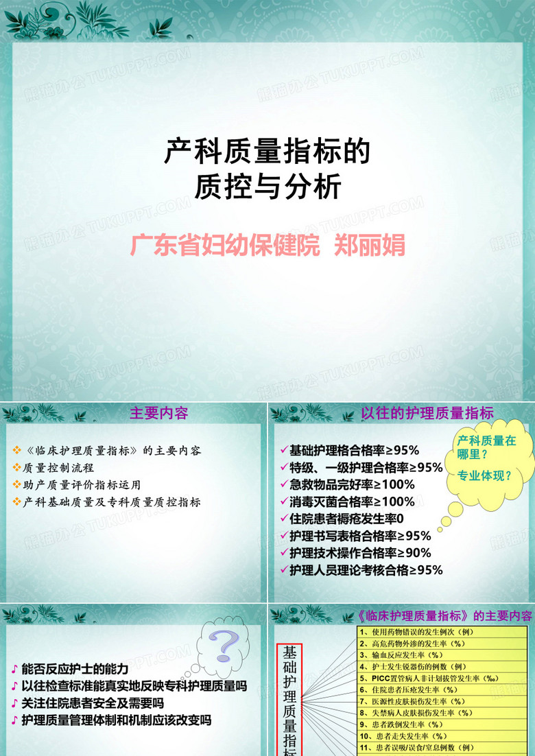 产科质量指标的质控与分析