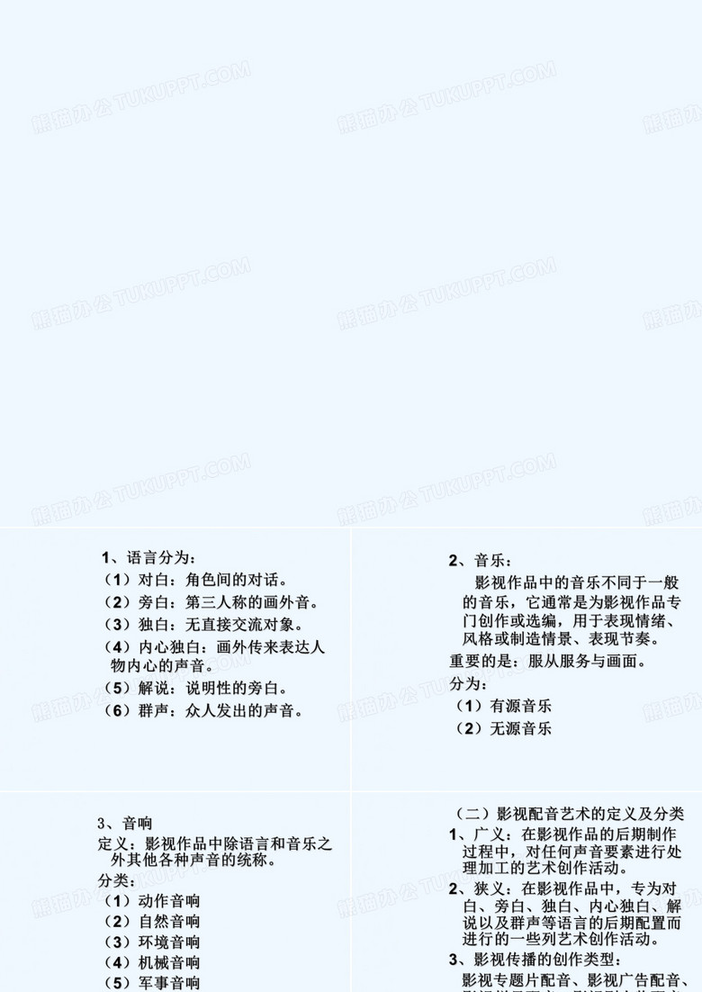 影视配音介绍 PPT