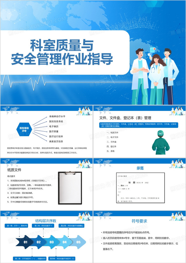 科室质量与安全管理作业指导PPT模板