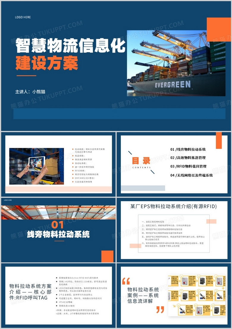 智慧物流信息化建设方案PPT模板
