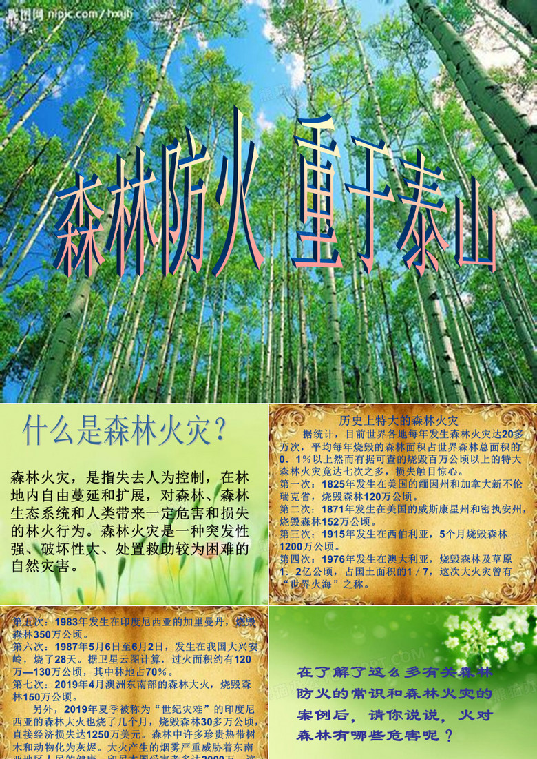 森林防火演示文稿1-PPT课件