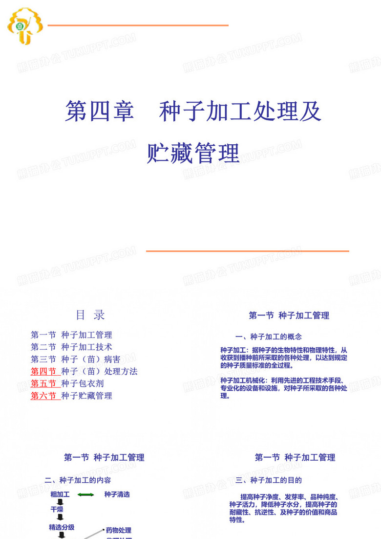 种子加工处理及贮藏