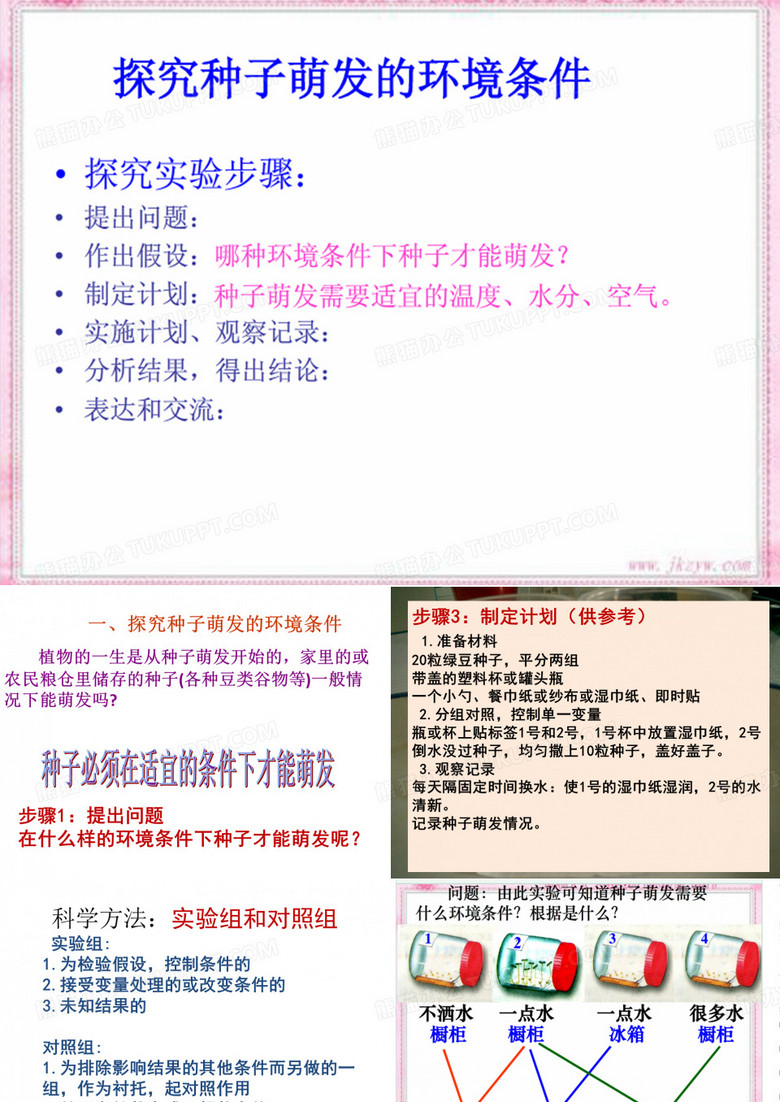 种子萌发的环境条件