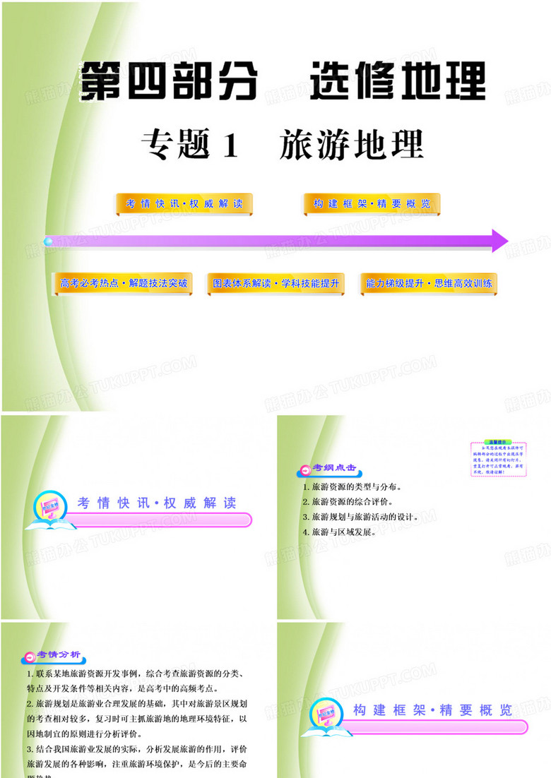高中地理旅游地理