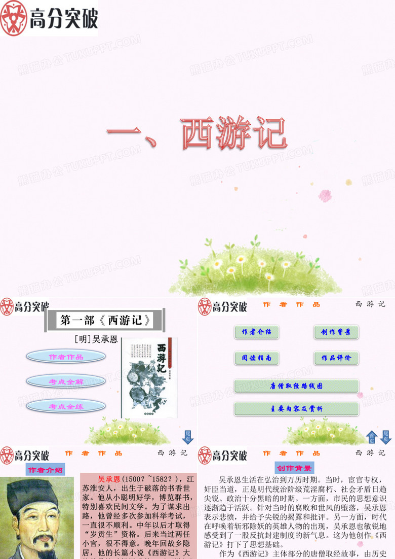 中考名著导读《西游记》