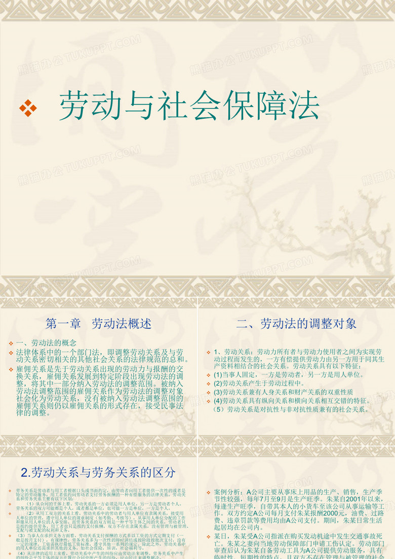 劳动与社会保障法讲述