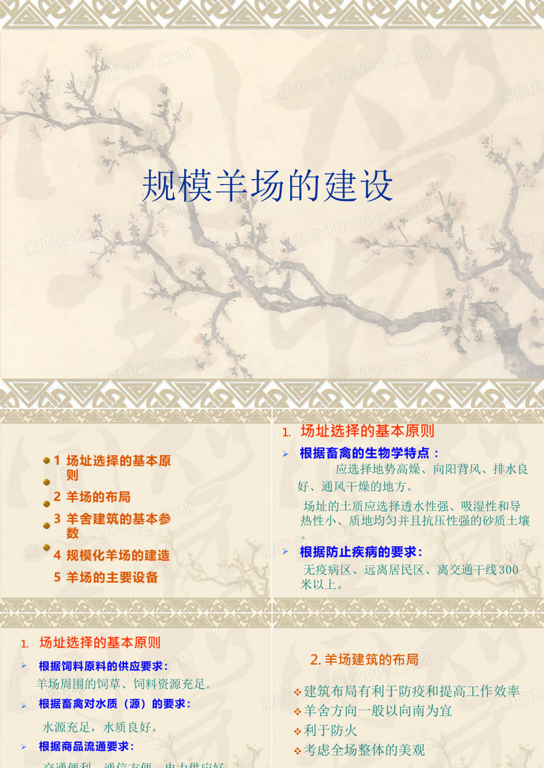 规模羊场的建设与经营管理