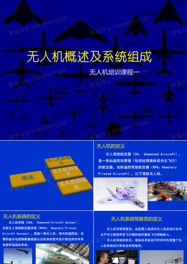 无人机概述及系统组成PPT幻灯片课件