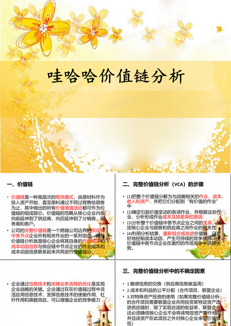 哇哈哈价值链分析
