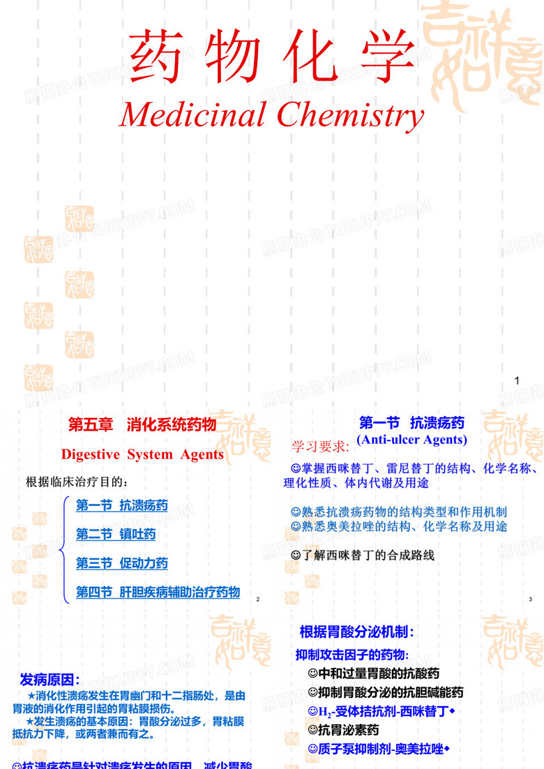 药物化学----消化系统药物