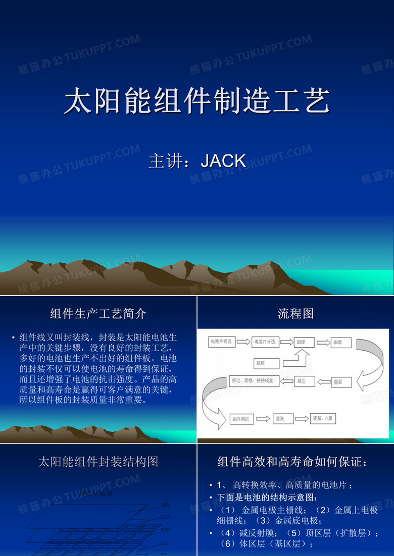 光伏发电组件工艺