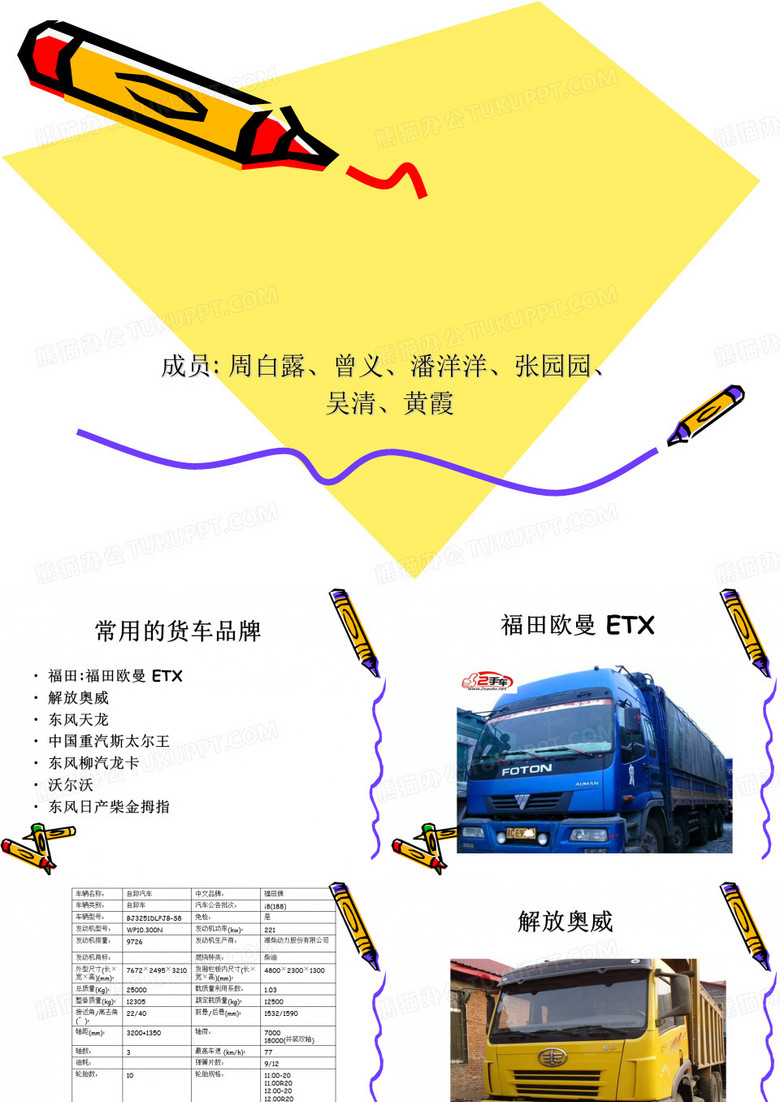 常用的货车品牌