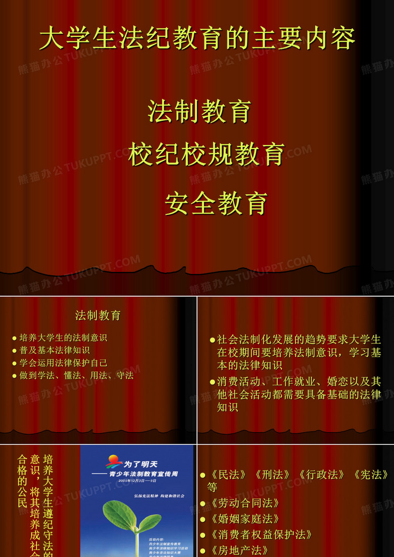大学生法纪教育PPT课件