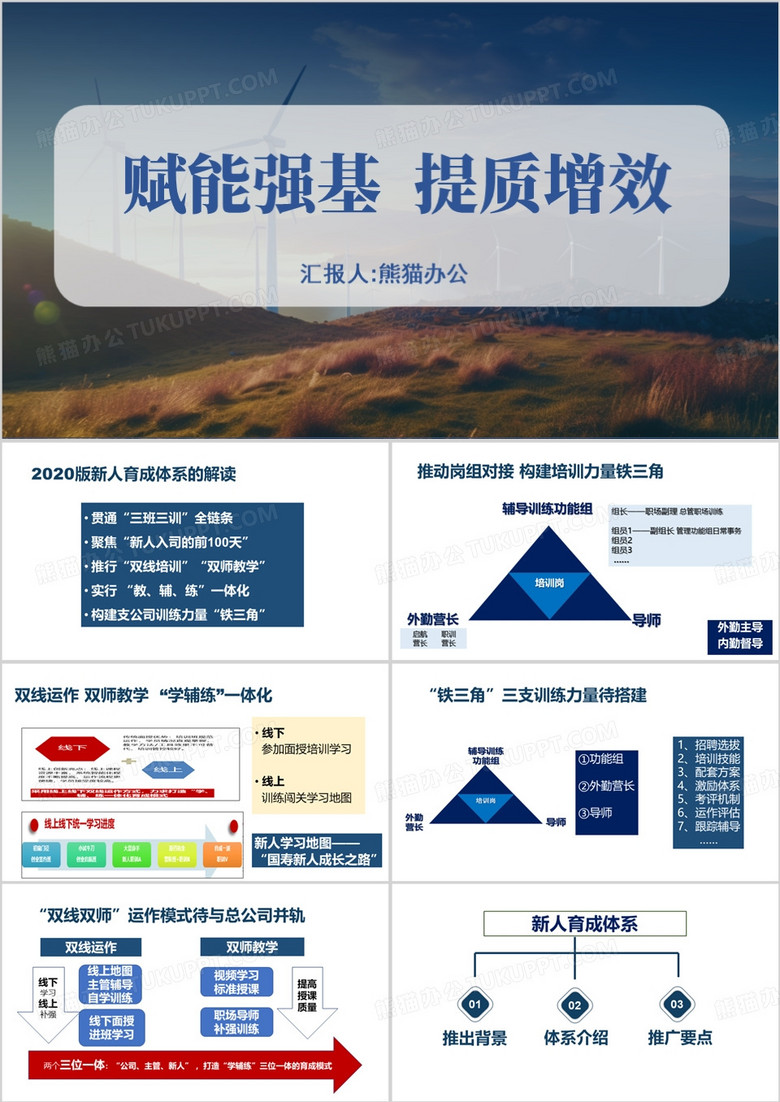 赋能强基提质增效PPT模板