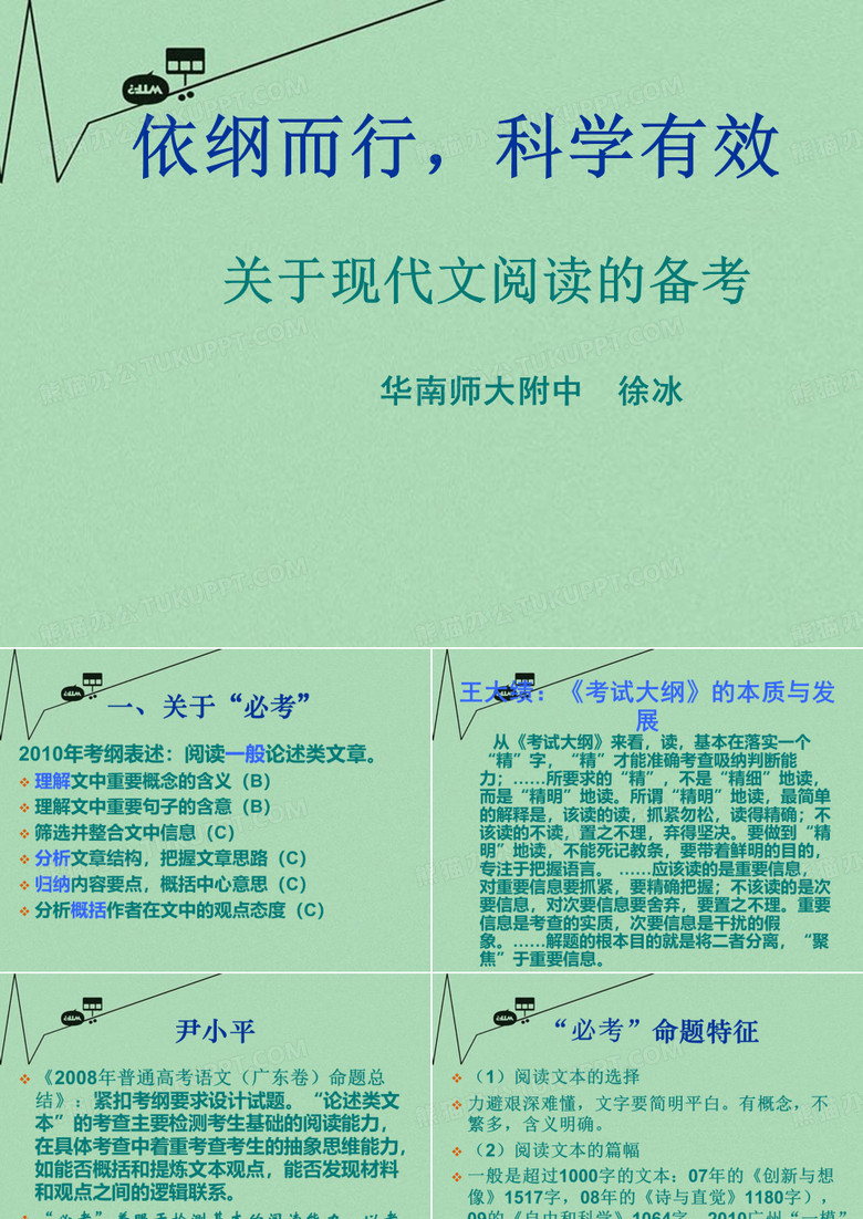 广东省华南师大附中高三语文教研会课件现代文阅读备考