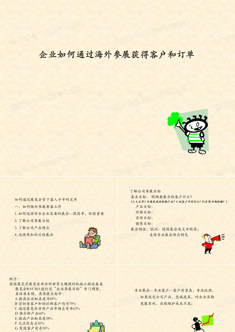 企业如何通过海外参展获得客户和订单培训课件(共 101张PPT)