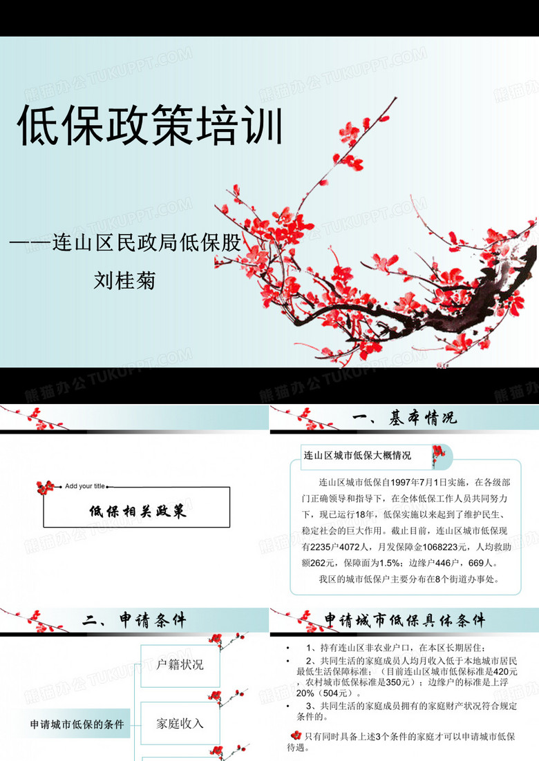 城市低保政策培训(1)