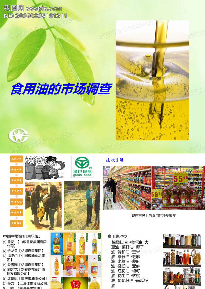 食用油的市场调查