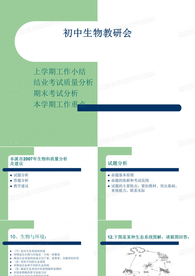 初中生物教研会