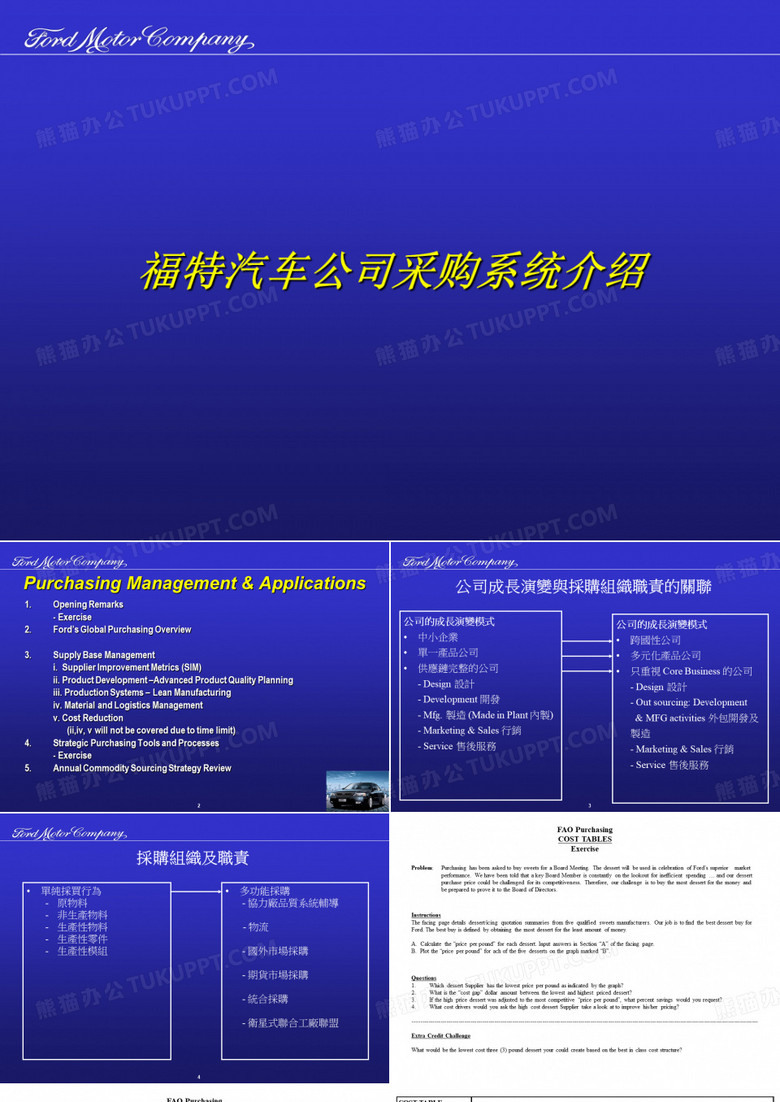 福特汽车公司采购系统介绍